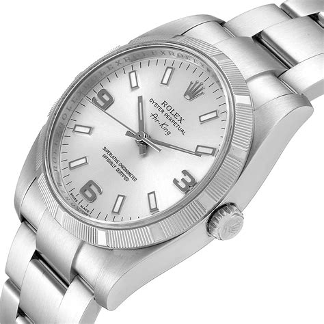 rolex air king silver|Mehr.